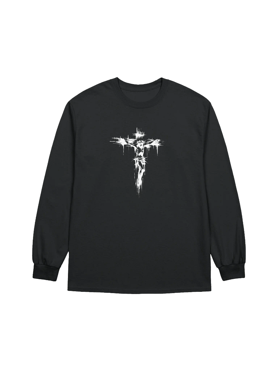 Christ On The Cross and Archangel Michael Long Sleeve Tee product image (4)