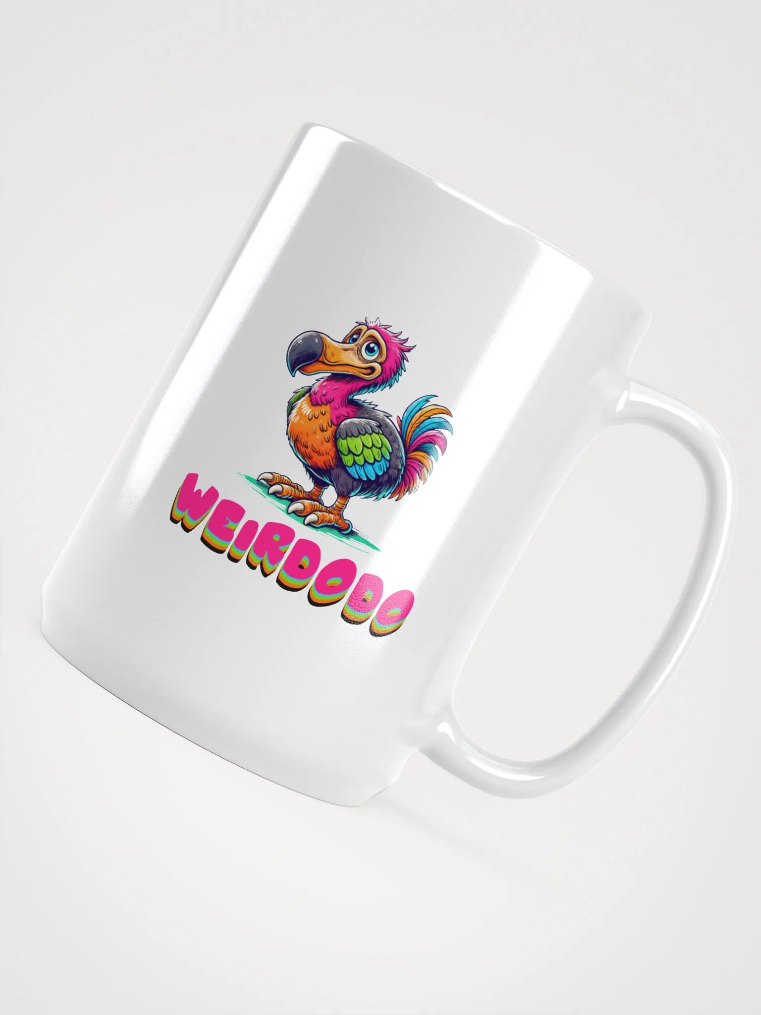 WEIRDODO Weiße Glossy Tasse product image (4)