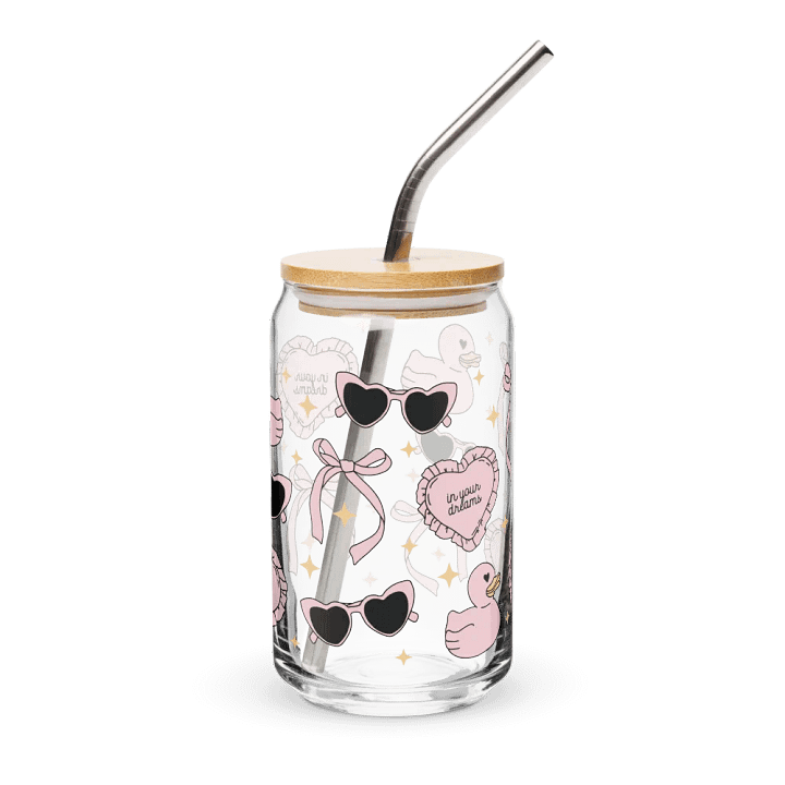 Coquette Girly Stuff Can-Shaped Glass (16oz) product image (1)