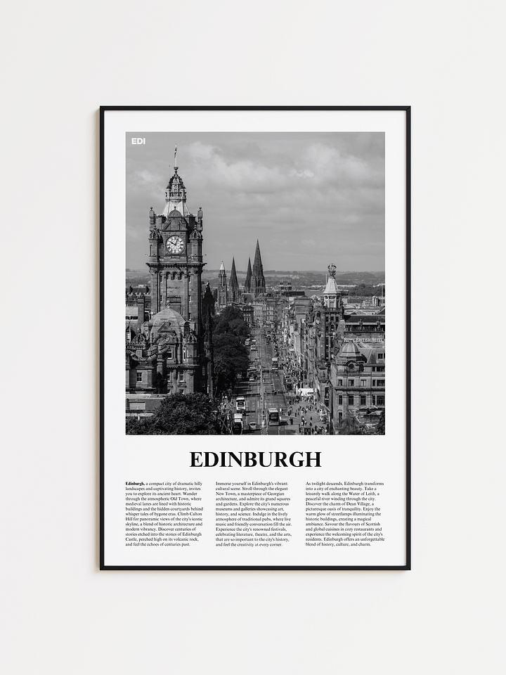 Edinburgh 02 Newspaper Poster product image (1)