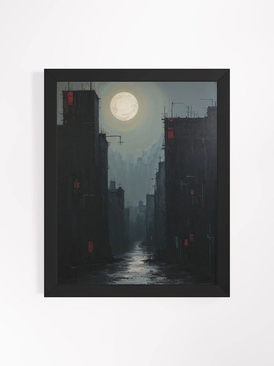 Moonlit Metropolis Framed Print product image (3)