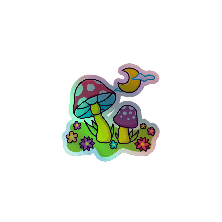 Cottage Shrooms | Holo Sticker product image (1)