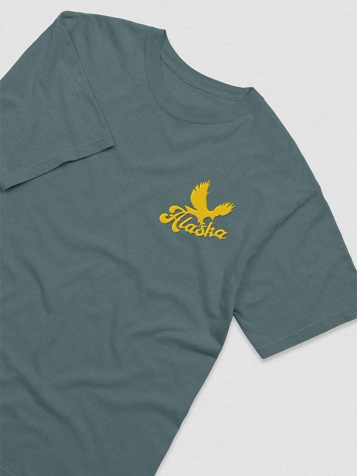 Alaska Eagle Left Side Embroidery Tee product image (1)