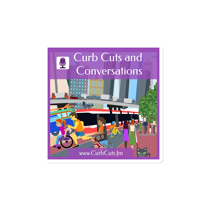 Curb Cuts and Conversations (Queen's Quay, Toronto Design): Square Magnets product image (2)