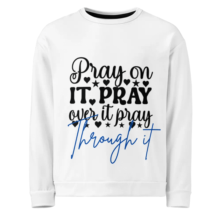 Thoughtful Through All-Over Print Sweatshirt product image (1)