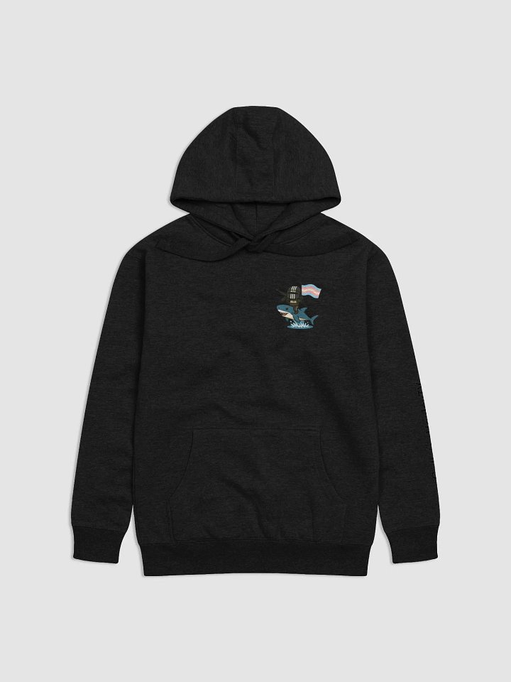 Waves of Pride – Blahaj Rider Killa Hoodie (Trans Flag Edition) product image (13)