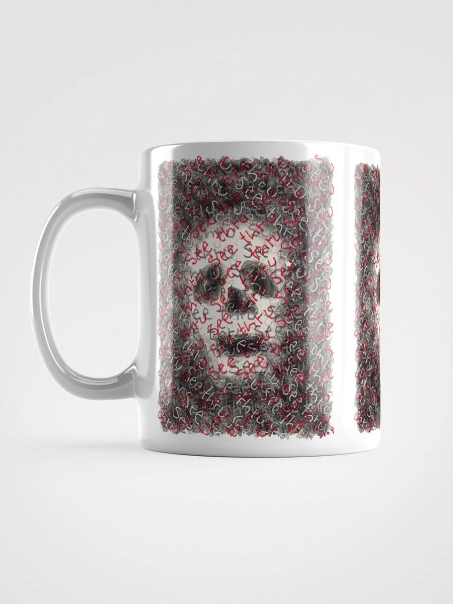 See thru White Glossy Mug product image (3)