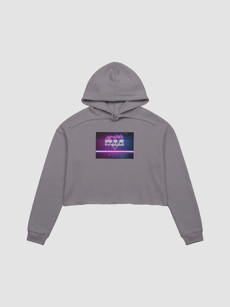 Cat Girls Rule Crop Hoodie