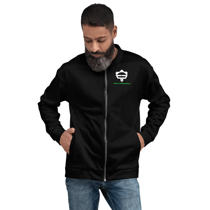 P3nAlPineapple - Black Bomber Jacket product image (2)