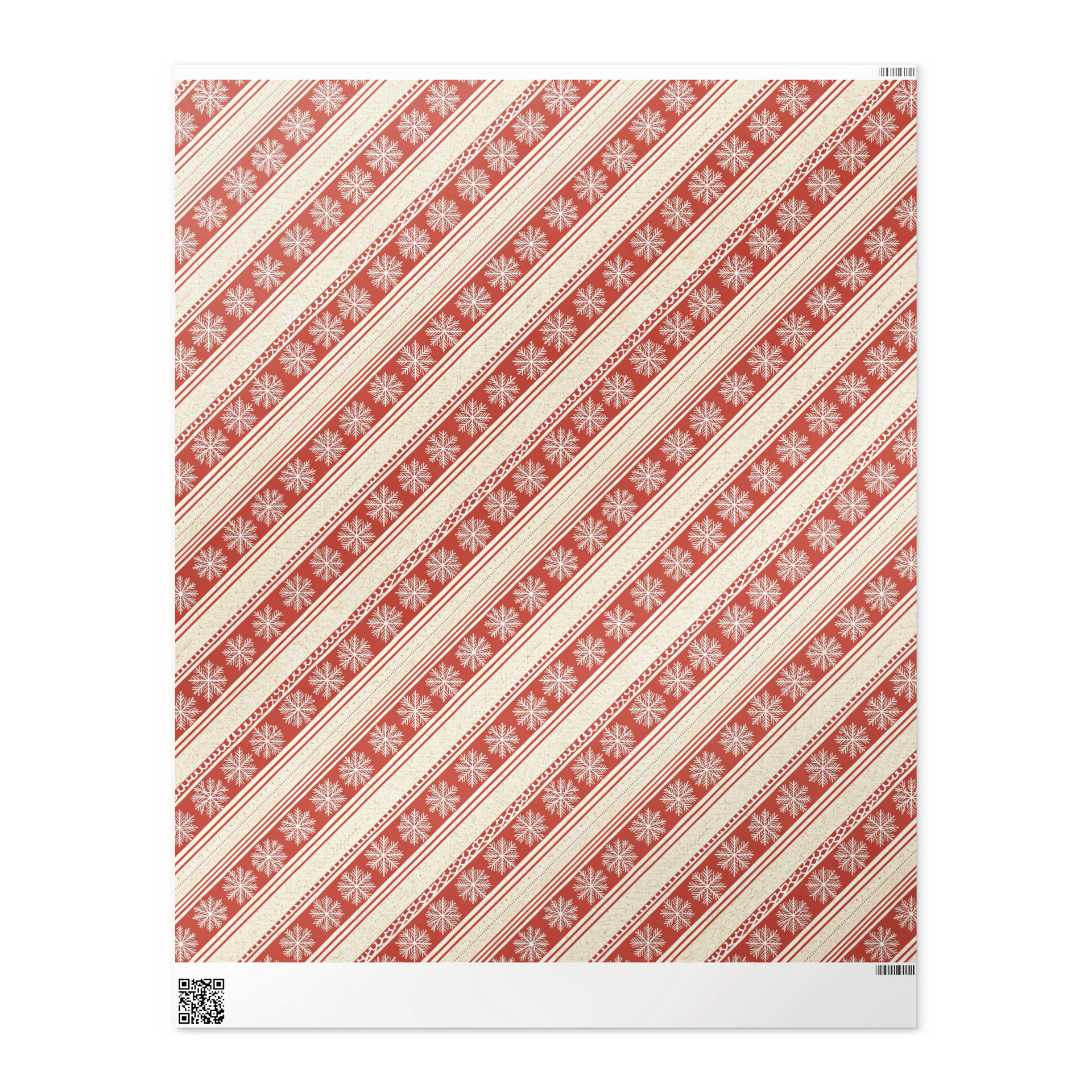 Snowflakes & Stripes Wrapping Paper product image (2)