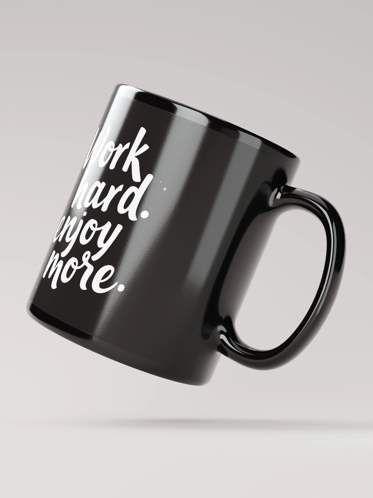 Unlock Your Inner Power with Kim Kardashian’s Favorite Mantra: Work Hard, Enjoy More - The Ultimate Mug to Inspire Your Journey Every Day! product image (4)