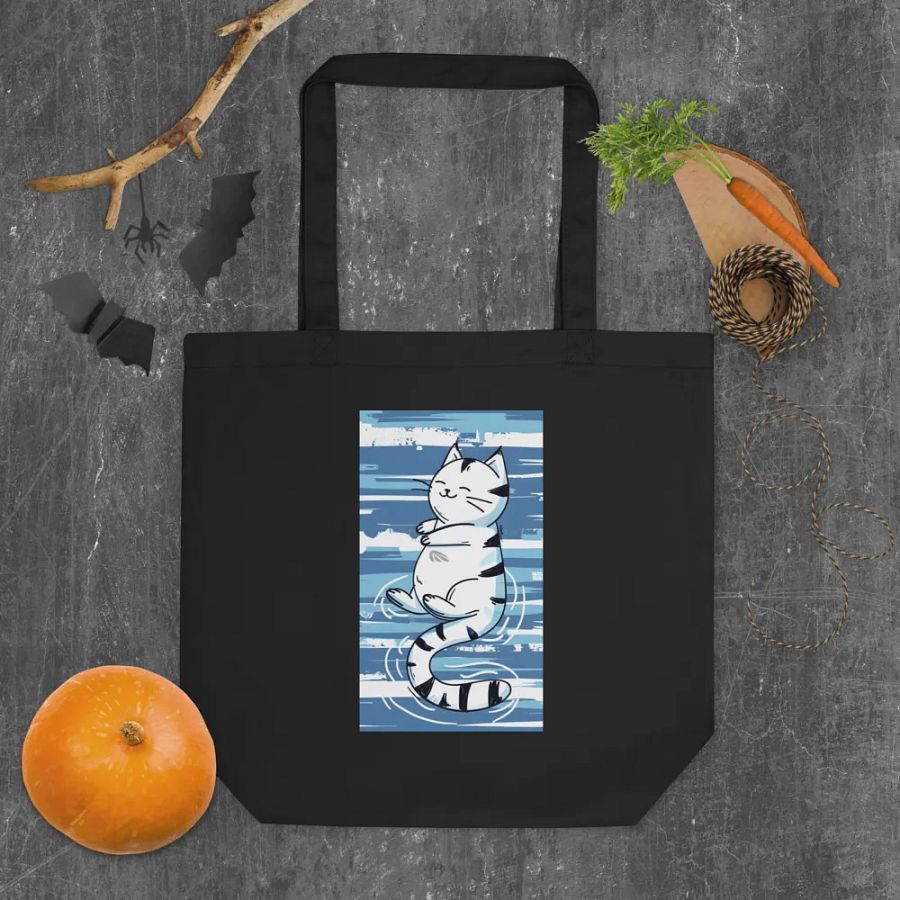 Playful Cat Vibes - Econscious Eco-Friendly Tote Bag product image (5)