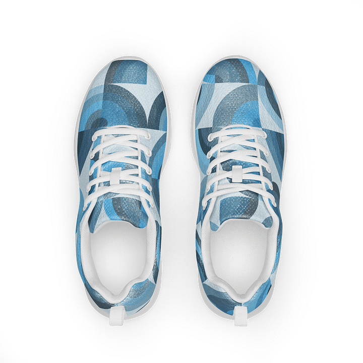 Symmetric Blue Mosaic Men's Sneakers product image (1)
