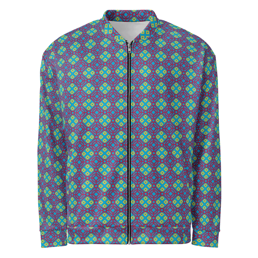 Multi Colored Batik Pattern Bomber Jacket product image (1)