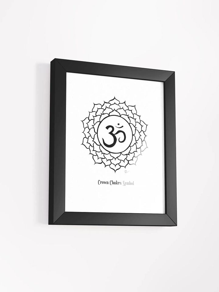 Crown Chakra Symbol Framed Art product image (2)