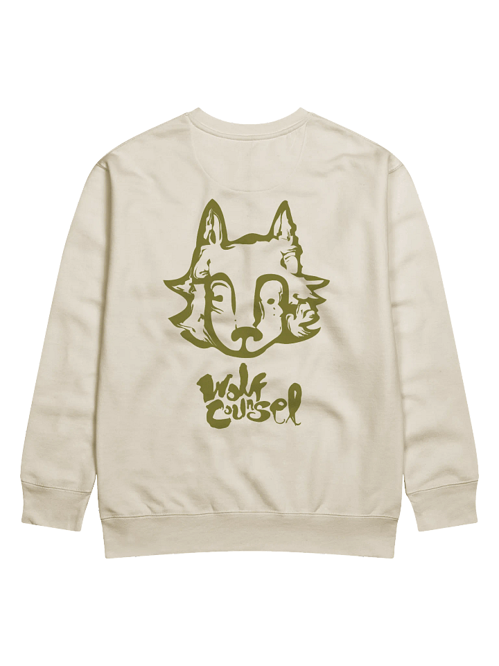 Wolf Counsel Cotton Heritage Premium Sweatshirt (Back Patch) product image (2)