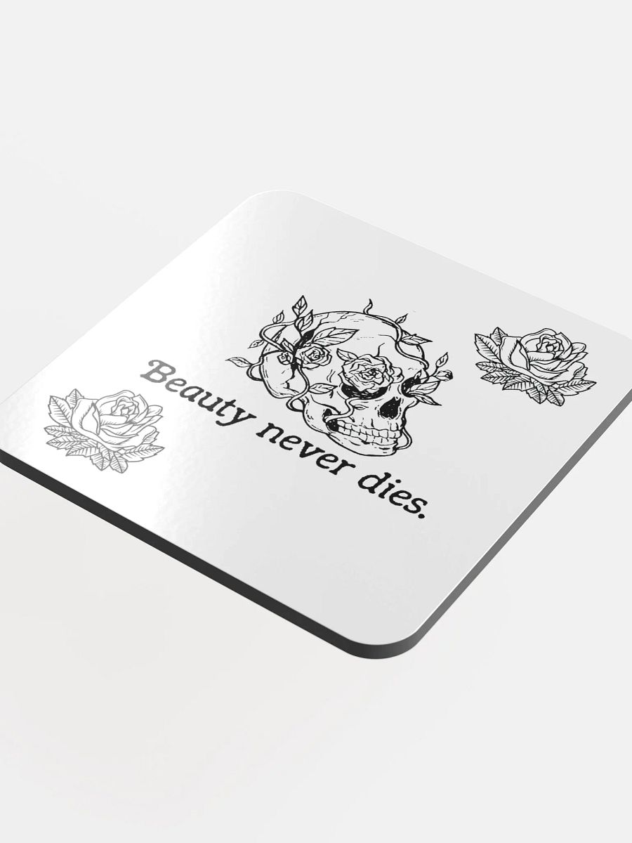Eternal Beauty Skull Coaster (Cork Coaster) product image (4)
