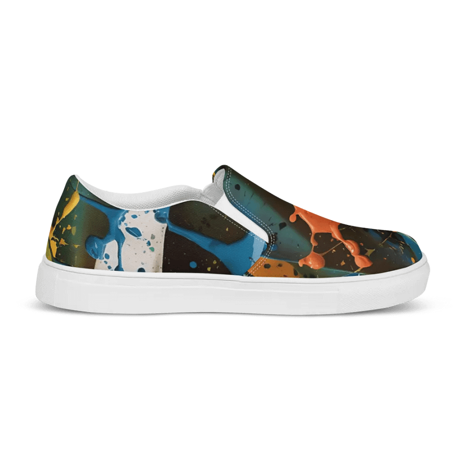 Vibrant Splatter Canvas Shoes product image (7)