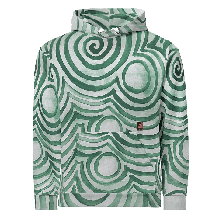 "Green Swirl" Pullover Hoodie product image (1)