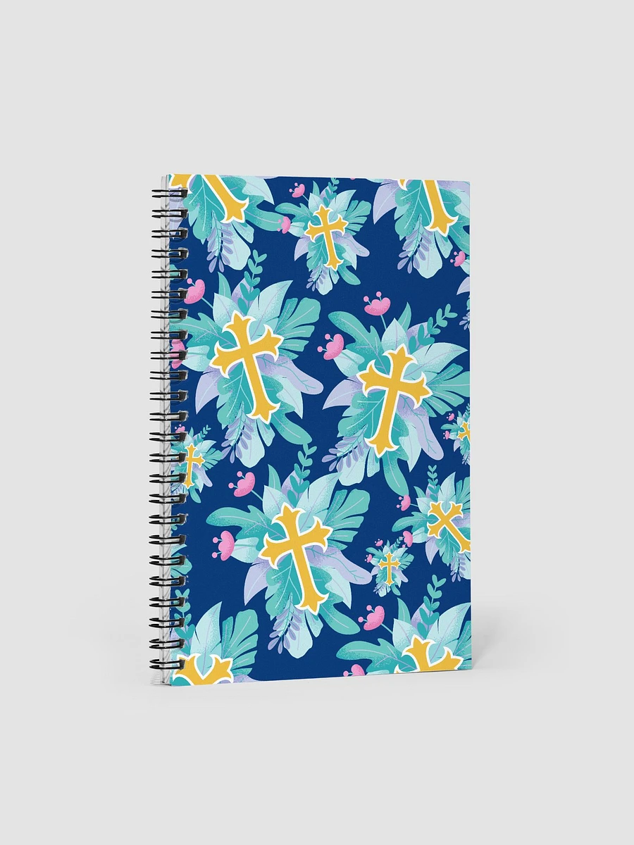 Blue Floral Cross Patterned Journal product image (1)