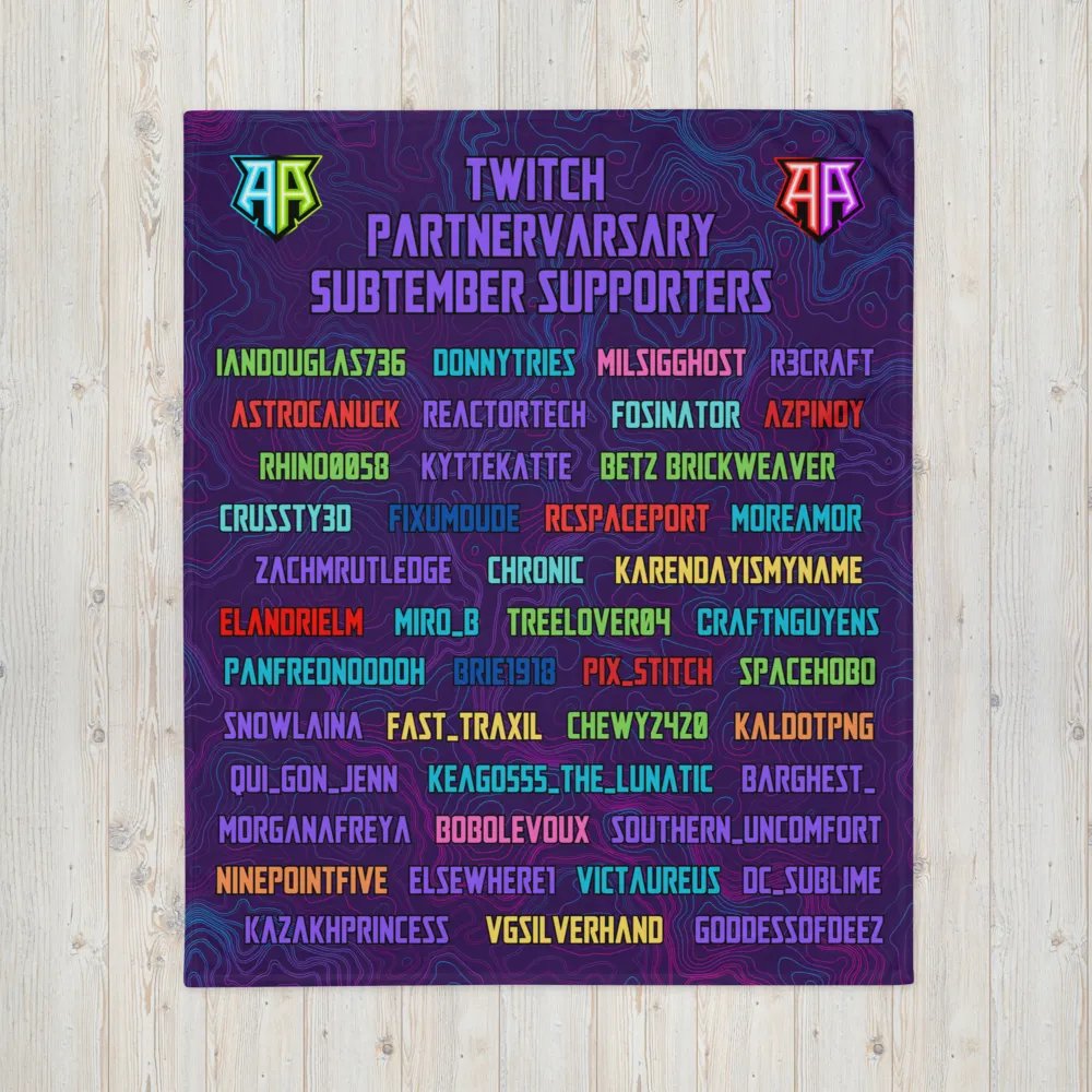 Subathon and Partnerversary Blanket 2023 product image (4)