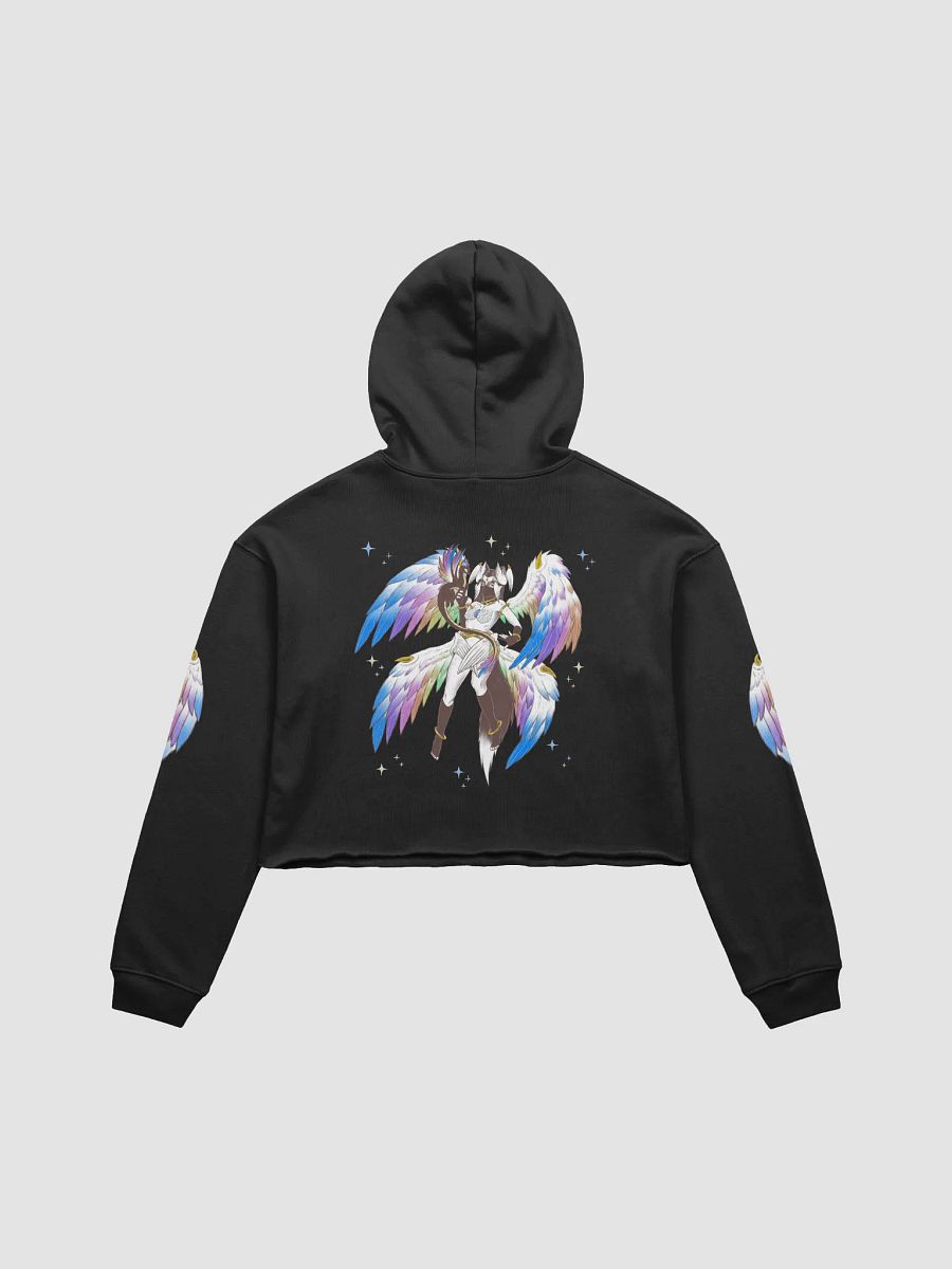 Rainbow Pride Angel Cropped Hoodie product image (1)