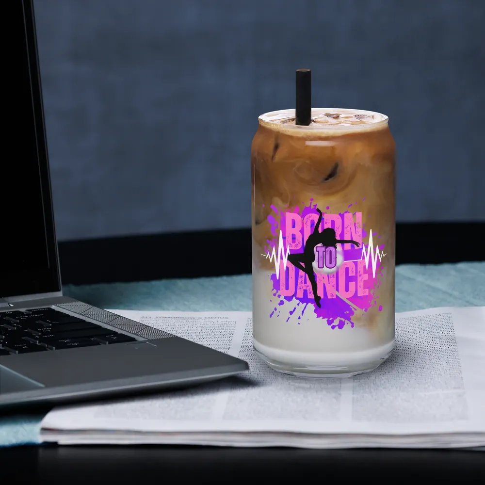 Born to Dance Her Silhouette Energetic Beats Glass product image (33)