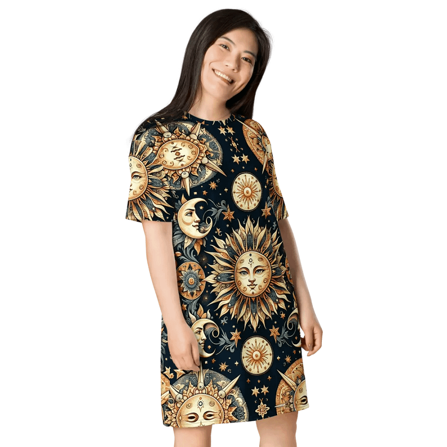 All-Over Print T-Shirt Dress product image (8)