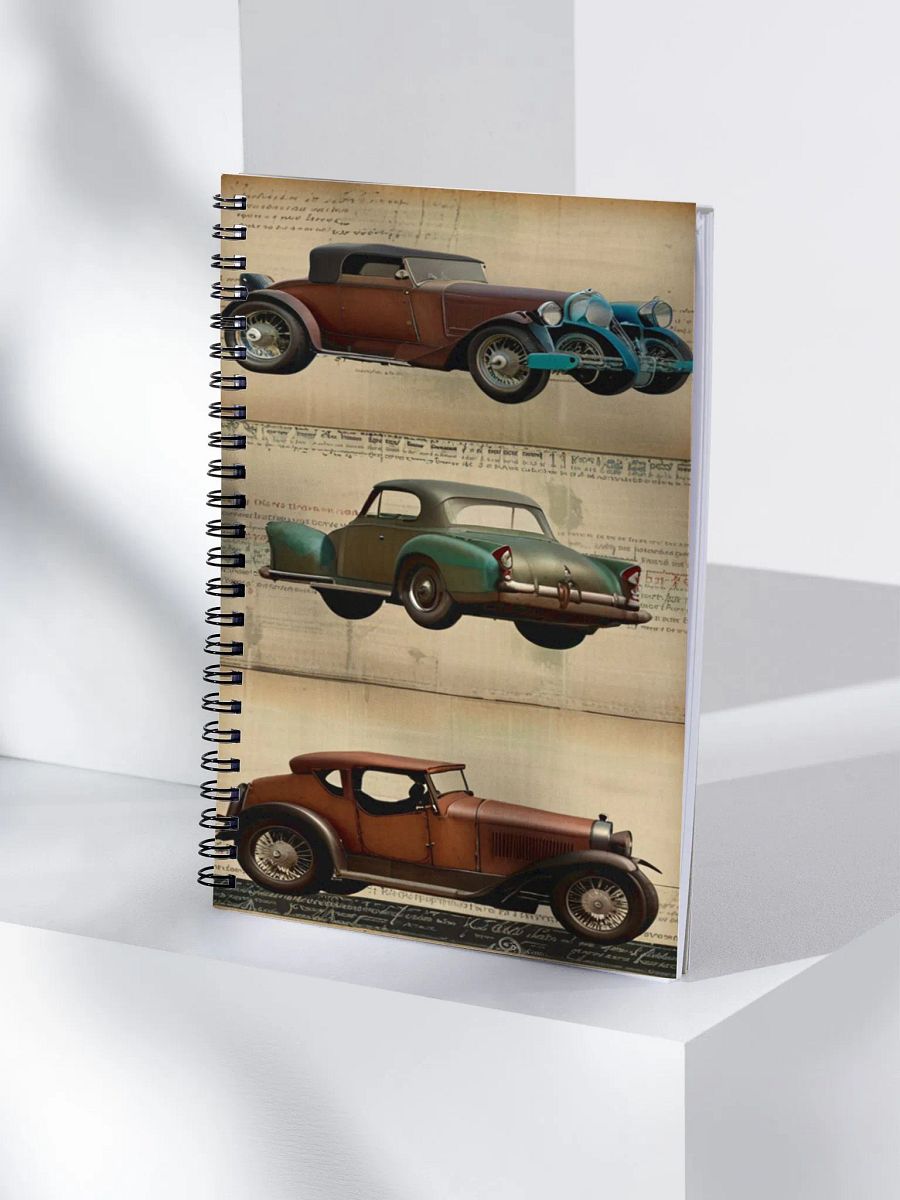 Vintage Cars Musical Notebook product image (4)