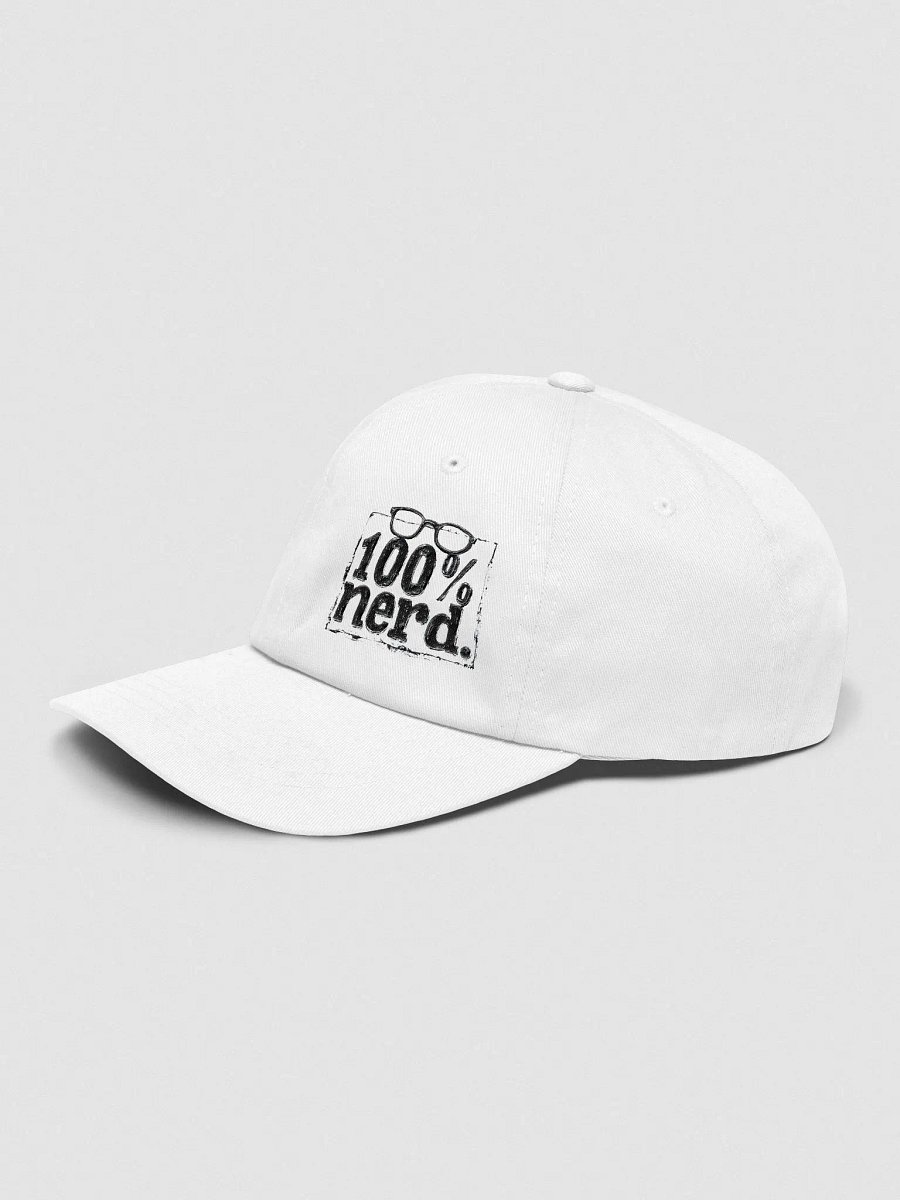 "100% Nerd." With Border. Hat product image (3)