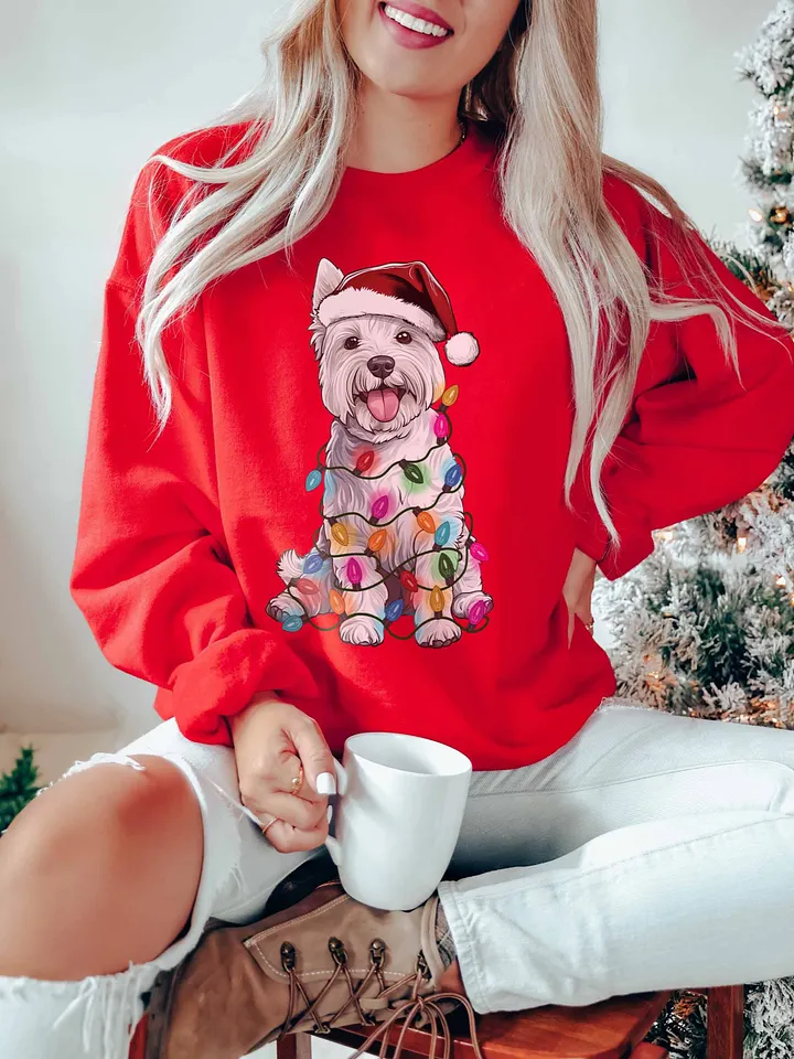 Funny West Highland White Terrier Christmas Sweatshirt product image (24)
