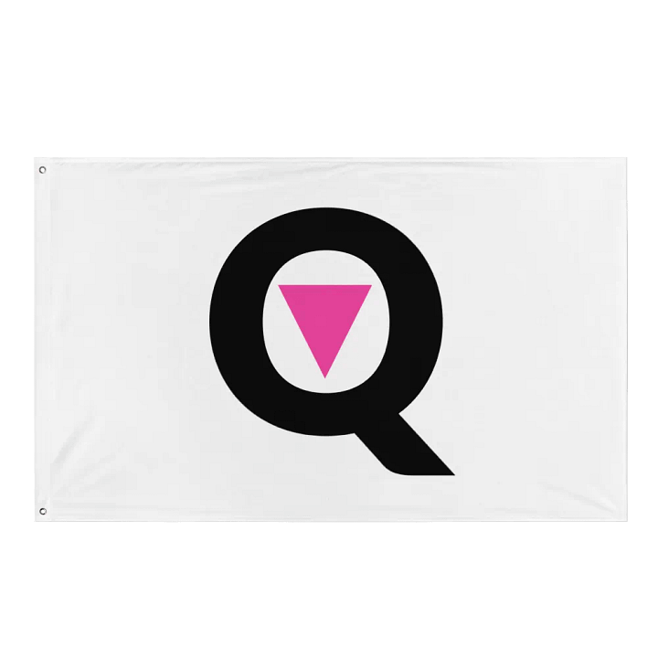 Q (Is For Queer) White Flag product image (1)