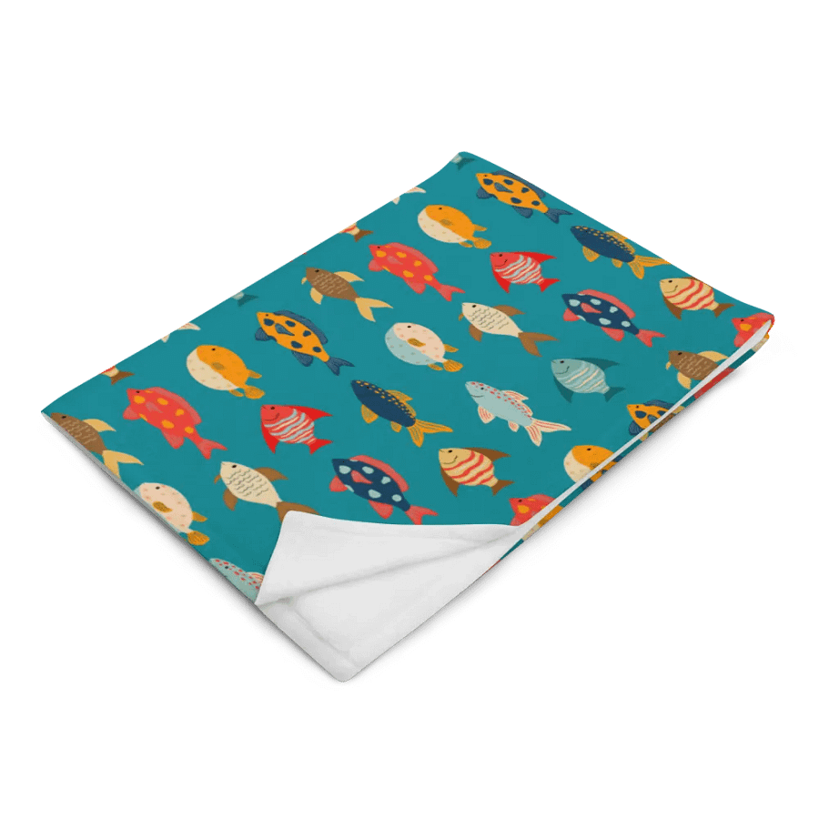 Fishes Being Fishes - Throw Blanket product image (5)