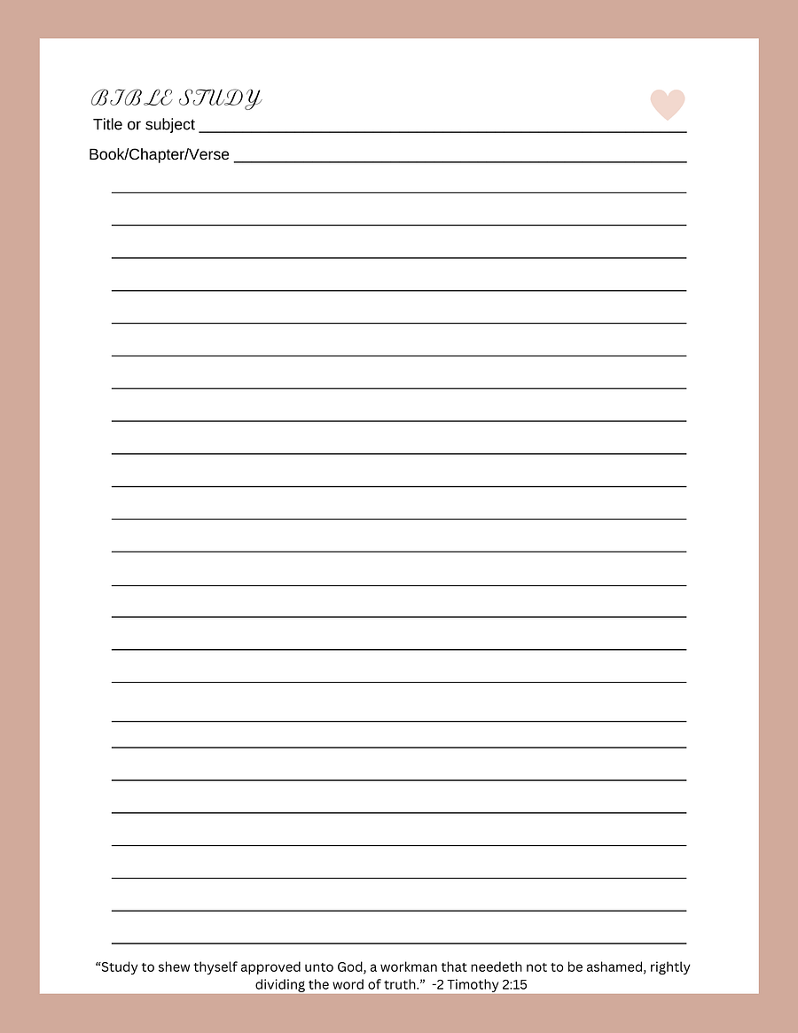 BIBLE STUDY NOTEBOOK product image (2)