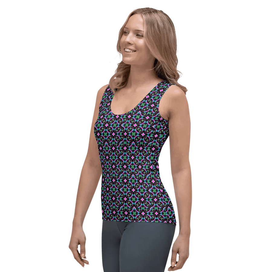 Trippy Blacklite Print Tank product image (3)