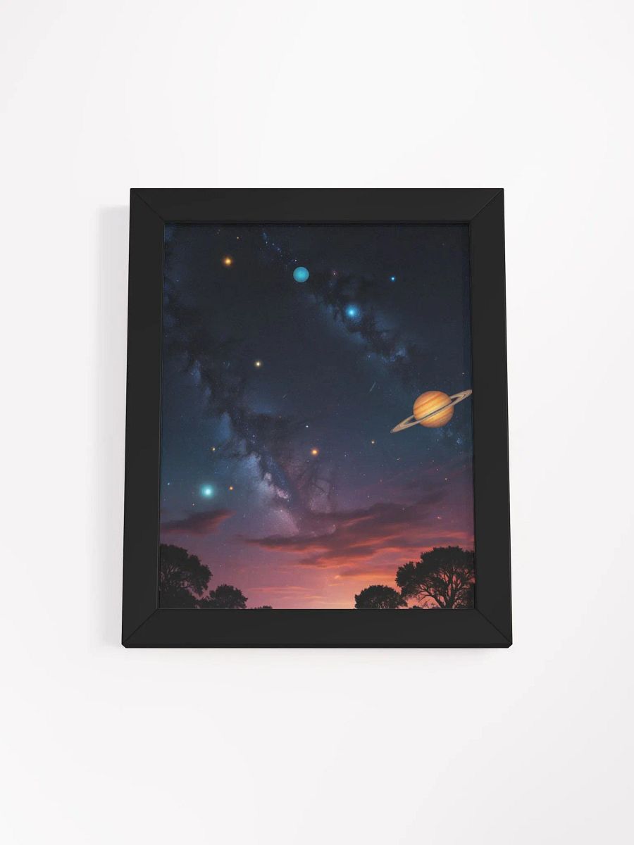 Psychedelic Starry Sky with Planets Wall Art product image (1)
