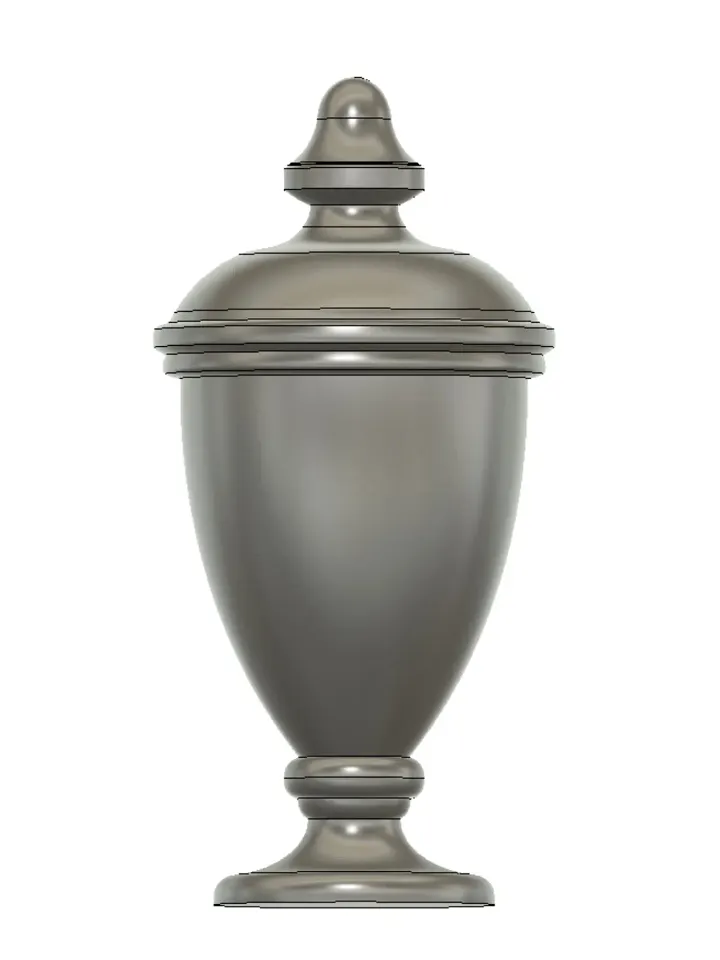 Cemetery Urn V1 3D Model product image (1)