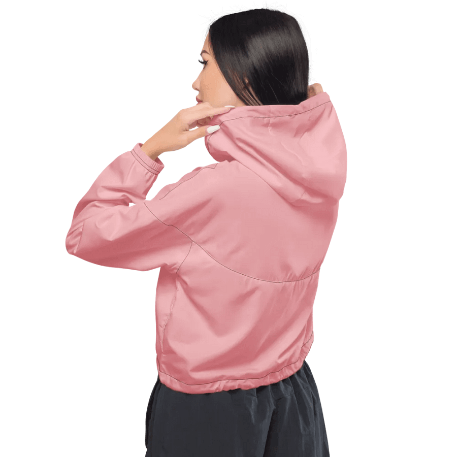 Women's Cropped Pink Windbreaker product image (3)