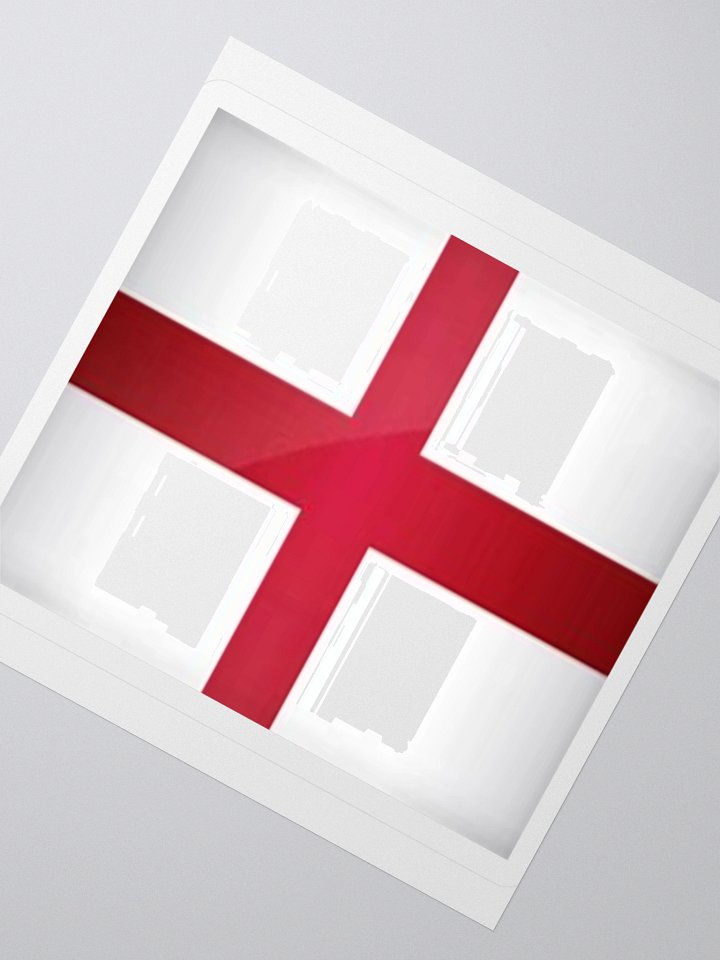 England Flag Sticker | St George’s Cross Design | Durable Vinyl | 3 Sizes product image (5)