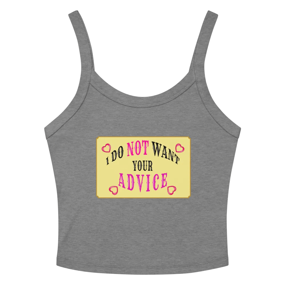 No Advice Crop Tank product image (2)