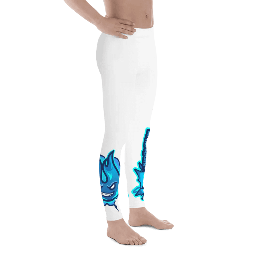 Mens Workout Leggings - White product image (5)