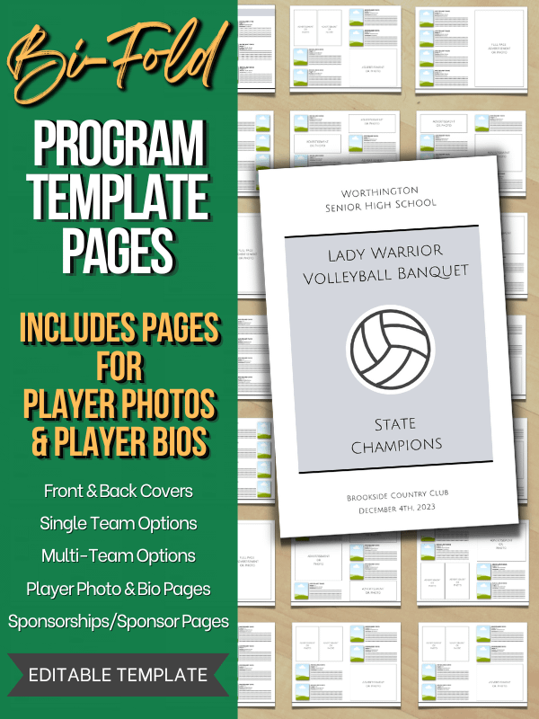 Multi-Page Bi-Fold Program or Brochure Template product image (1)