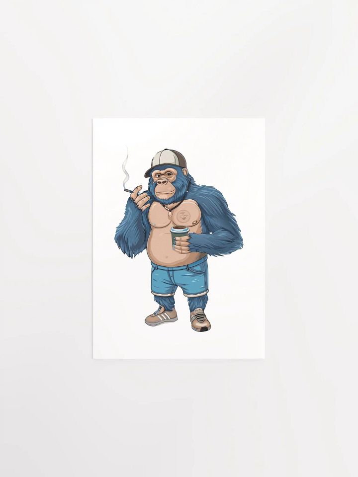 Blue Gorilla Enhanced Matte Paper Poster (in) product image (1)