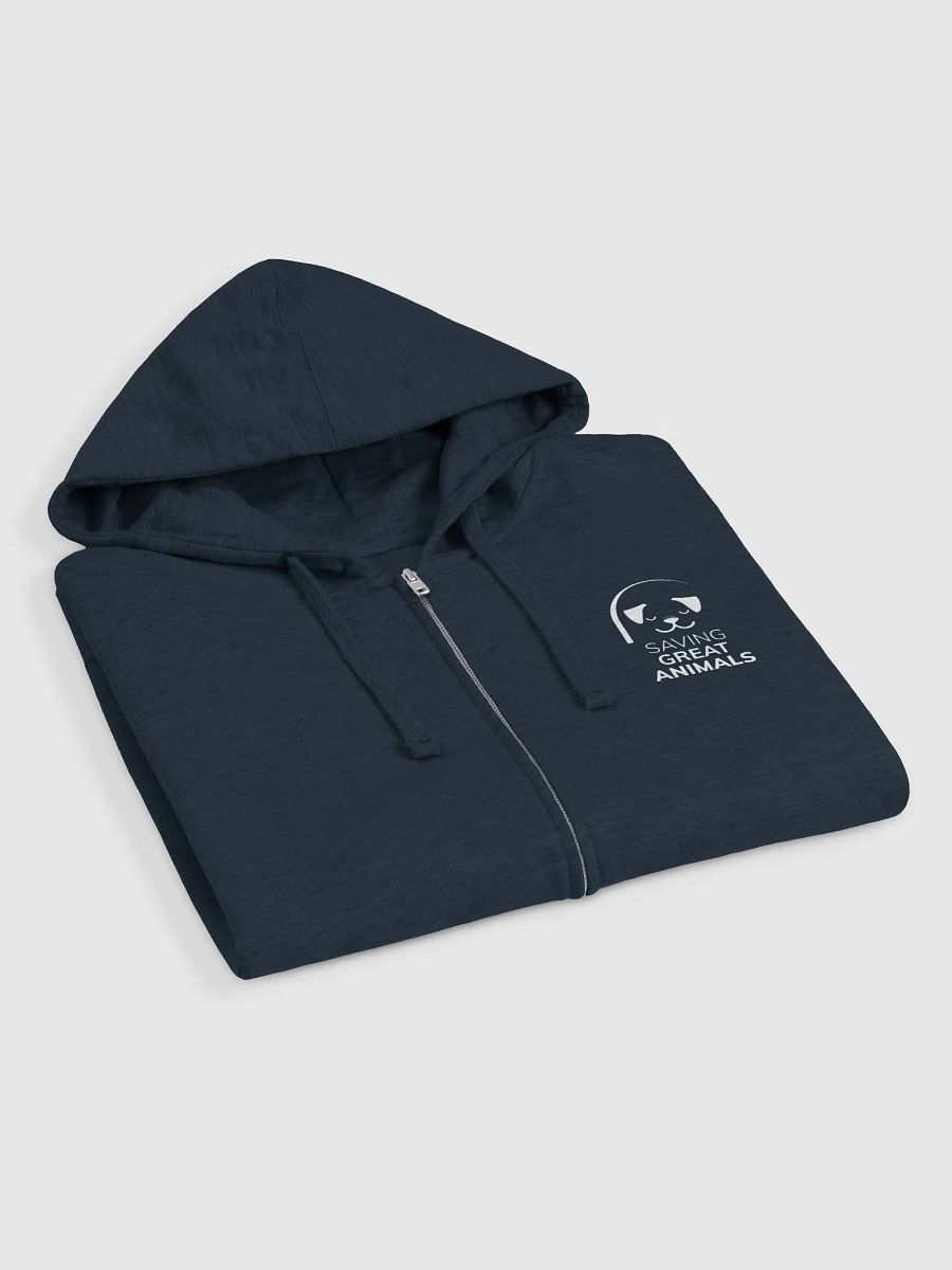 Love My Rescue Dog - Zip-up Hoodie - Navy product image (3)