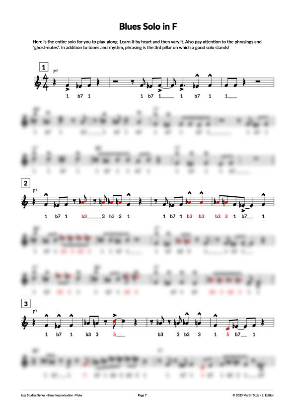 7 Steps to the perfect Blues-Solo - Flute product image (8)