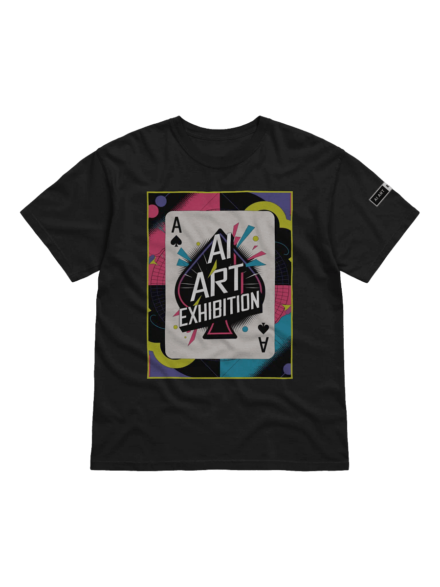 "AI ART EXHIBITION ACE OF SPADES" 100% cotton T-shirt product image (1)