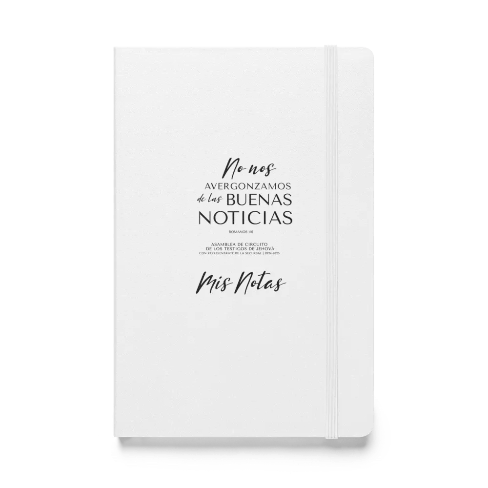 'No nos avergonzamos de las buenas noticias' Hardcover Notebook product image (11)