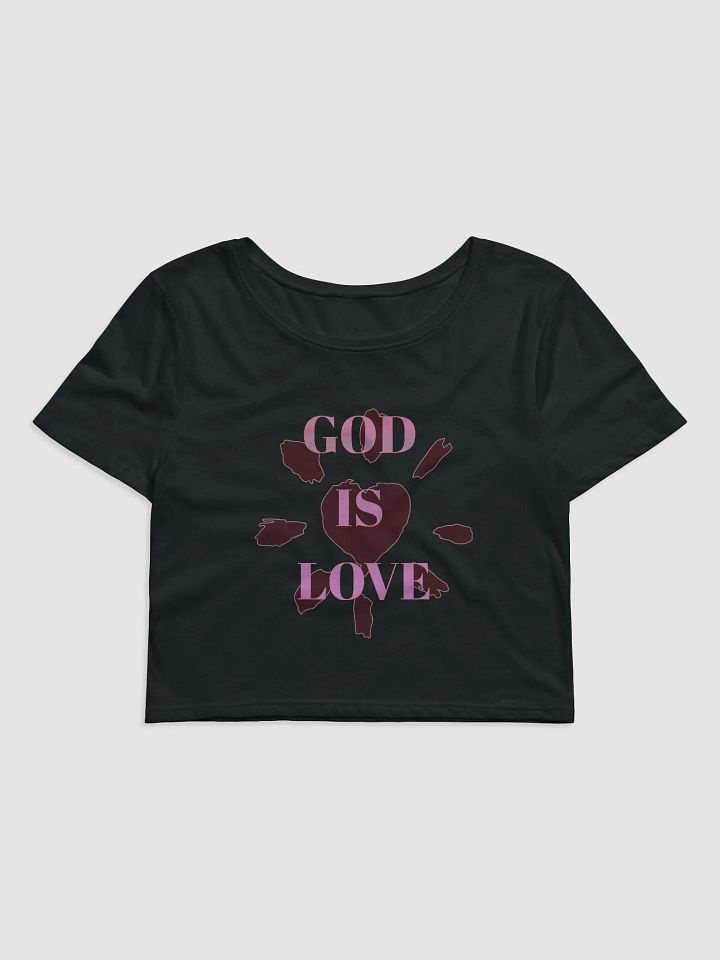 God is love-Bella Canvas Women's Crop Baby Tee product image (1)
