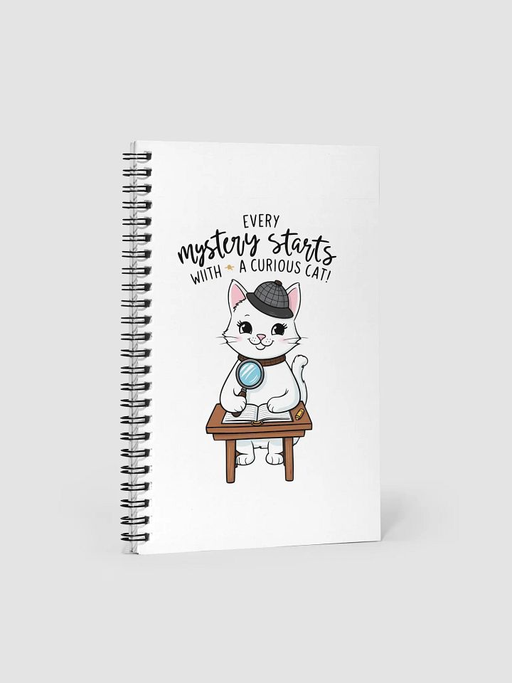 Curious Cat Detective Spiral Notebook product image (1)
