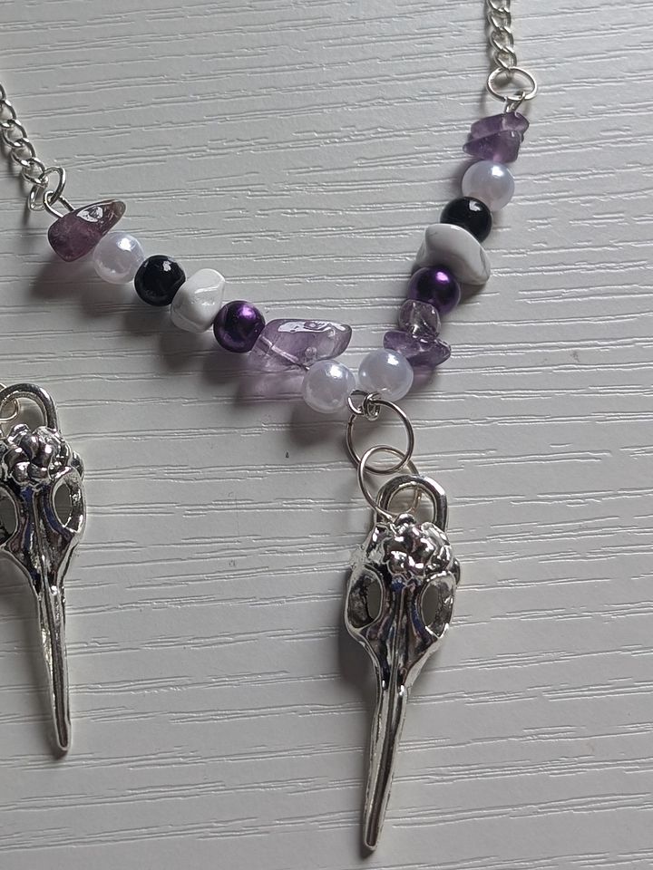 Amethyst Raven Necklace! product image (1)